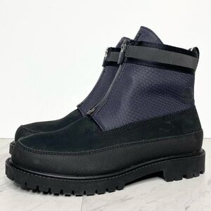New! Timberland Heritage Front Zip Black Boot 6 1/2